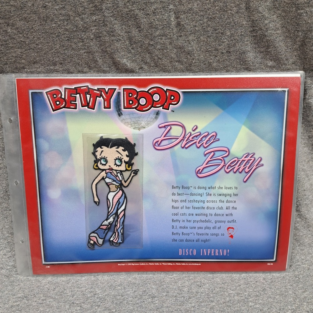 Betty Boop‎ Patch Disco Betty Clothing Bag Patch Collectible Vintage Dance Party
